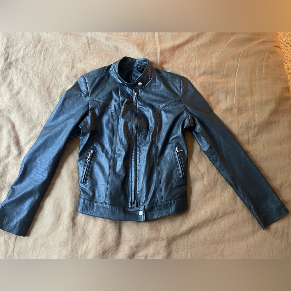 Avirex Black Leather Jacket